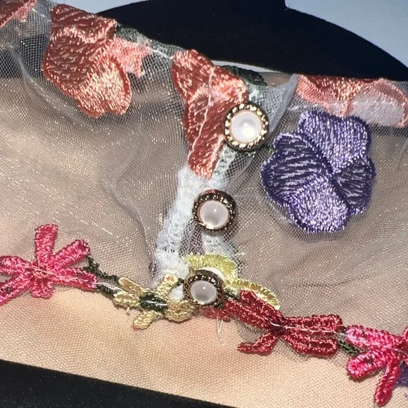 Floral Embroidered Long Sleeve Dress - Picture 8 of 10